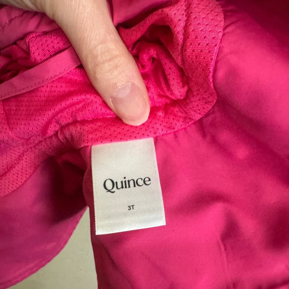Quince Kids Pink Recycled Polyester Sun Hat Wide Brim Toddler 3T‎ Summer Beach